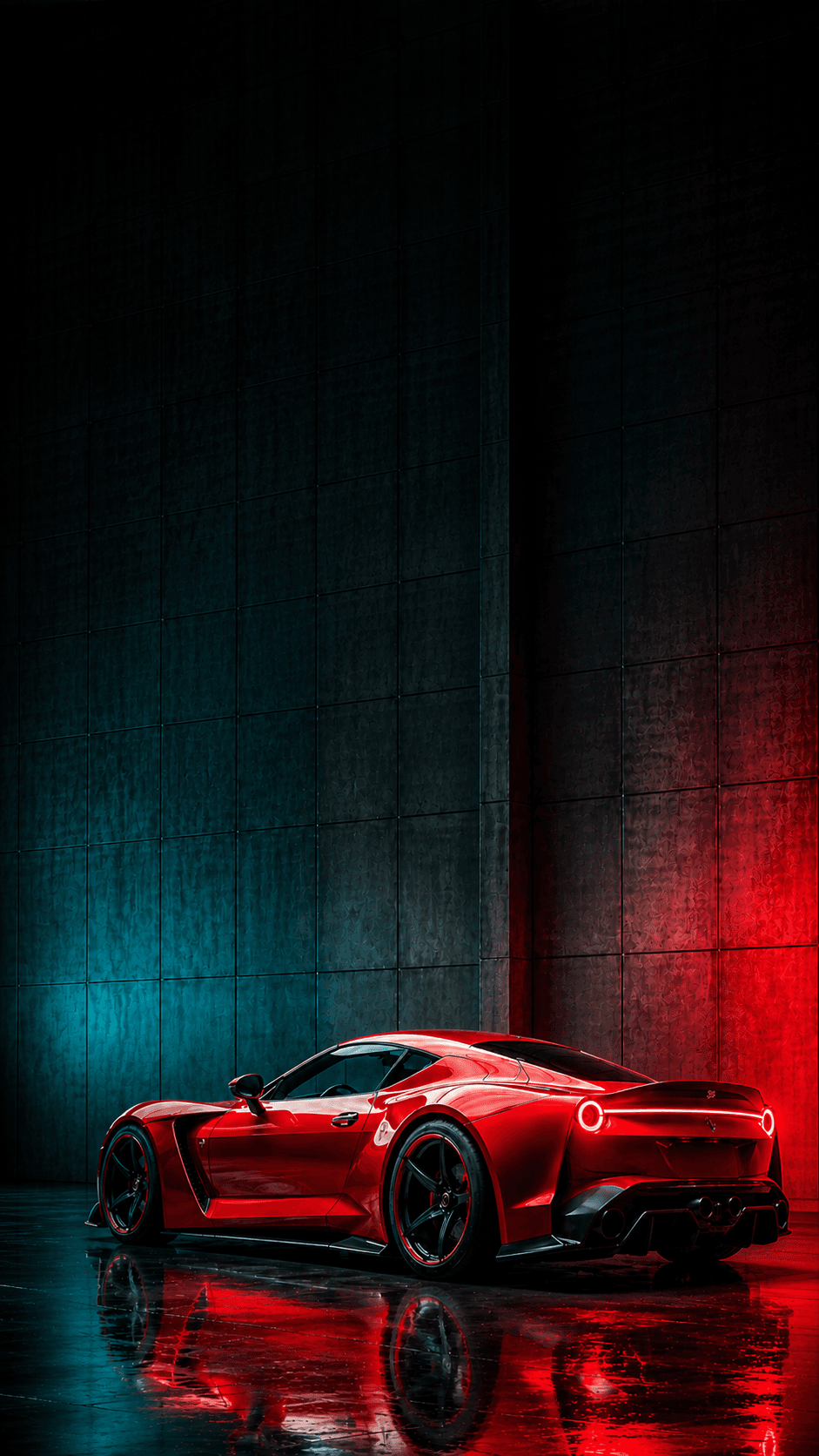 Luxury Red Sports Car